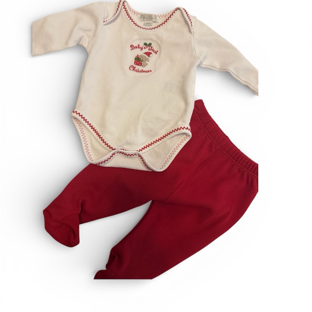 Kissy Kissy Baby's First Christmas Outfit